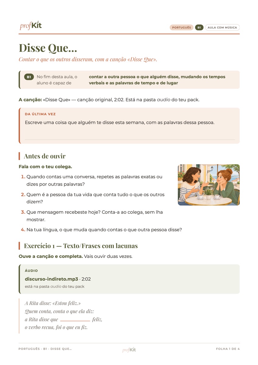 Primeira página de «Disse Que…»